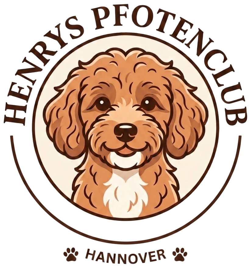 Henrys Pfotenclub – Logo mit Henry dem Pudel